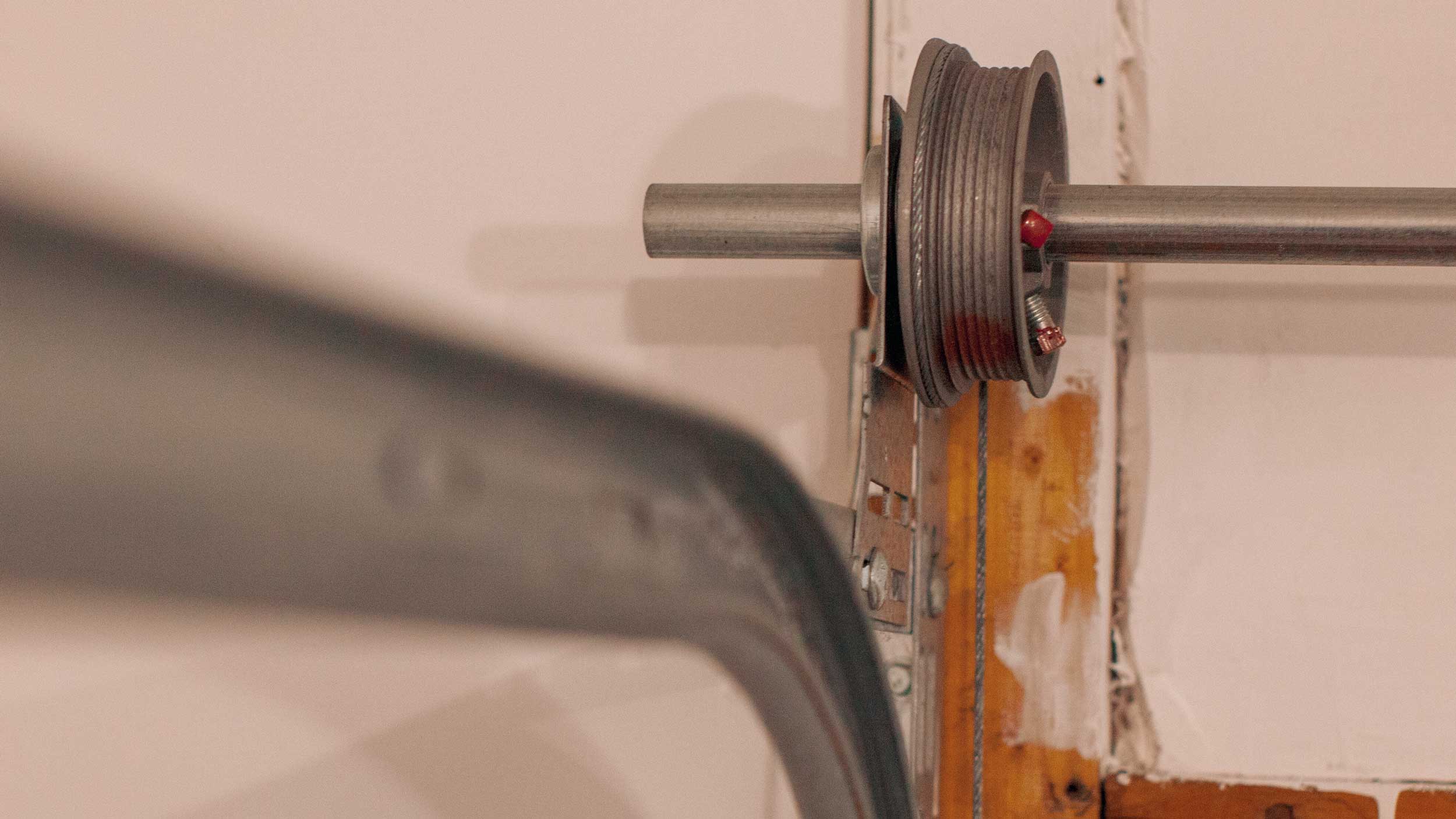 Cable of a garage door in operation